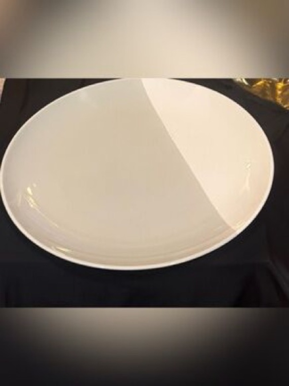 Modern White Ceramic Decorative Bowl - Sleek Minimal Design